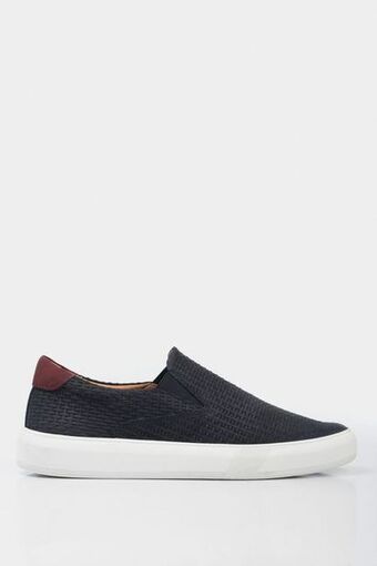 Vélez Mocasines deportivos de cuero para hombre grabado oferta