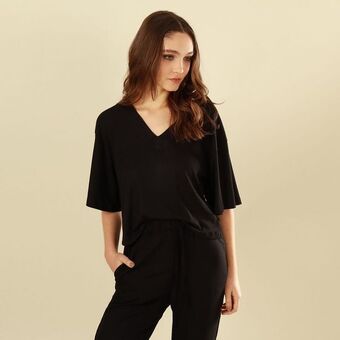 Fuera de Serie Camiseta cuello v manga corta oferta