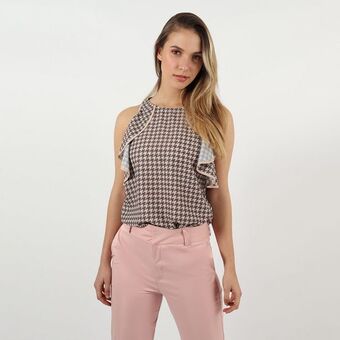 Fuera de Serie Blusa cuello redondo manga sisa oferta