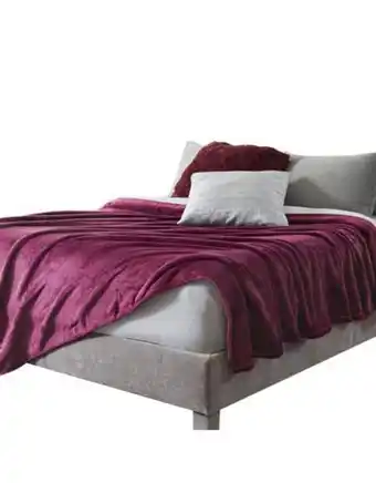 Flamingo Cobija unicolor viajera vino tinto (109 x 170) oferta
