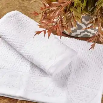 Brissa Set x 2 toallas algodón facial opal blanca 500 gsm oferta