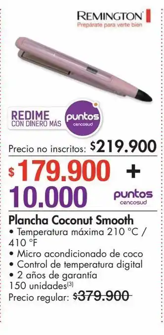 Metro Plancha de pelo remington oferta