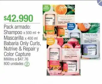 Jumbo Shampoo x 500ml + mascarilla x 400ml babaria oferta