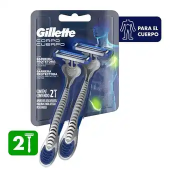 Metro Maquina de afeitar gillette para el cuerpo x2und oferta
