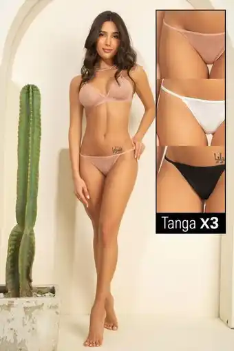 Pacífika Panty x 3 brasilera multicolor oferta
