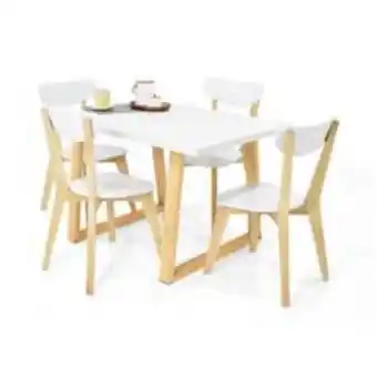 Falabella Juego de comedor albany siero 4 puestos oferta