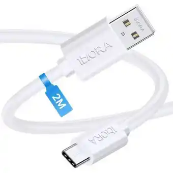 Falabella Cable 1hora tipo c 2.1 a 2 metros blanco oferta