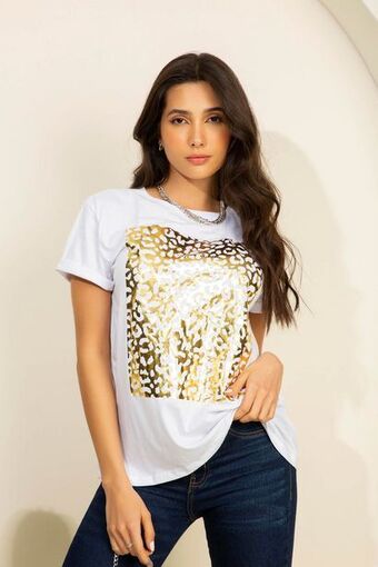 Pacífika Camiseta manga corta blanco oferta