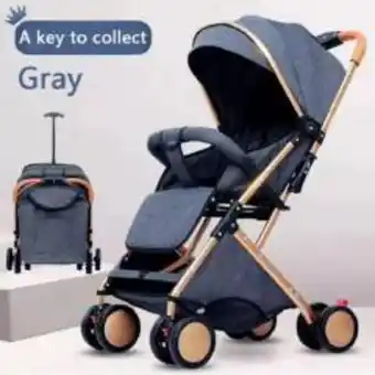 Falabella Coche para bebe paseador tipo maleta + toldillo gris 609-1 oferta