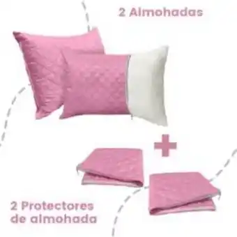 Falabella Almohada alta frecuencia rosado x 2 unidades oferta
