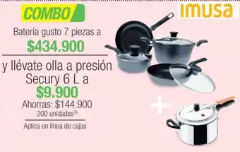 Jumbo Batería de cocina imusa oferta