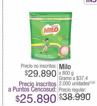 Jumbo Milo x 800 g oferta