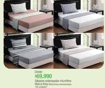 Jumbo Sábanas estampadas microfibra krea oferta