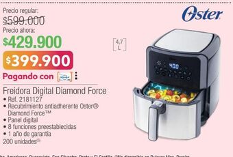 Jumbo Freidora digital diamond force oferta