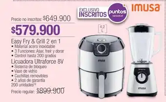 Jumbo Easy fry & grill imusa oferta