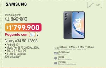 Jumbo Galaxy a34 5g 128gb oferta