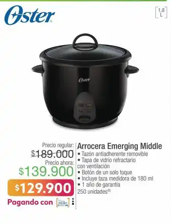 Jumbo Oster arrocera emerging middle oferta