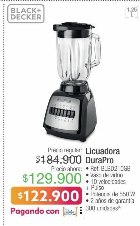 Oferta Black decker licuadora durapro ref. blbd210gb en Jumbo