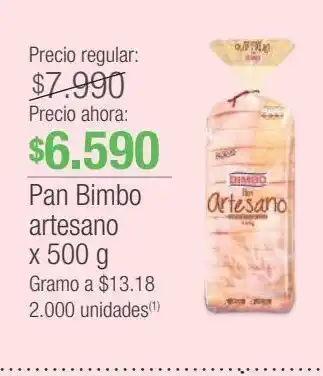 Jumbo Pan bimbo artesano 500g oferta