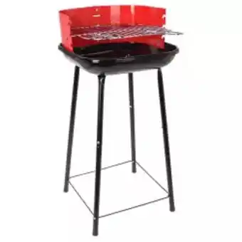 Home Sentry Asador a carbón rojo/negro oferta