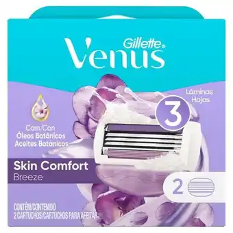 Merqueo Repuestos de afeitar con aceites botánicos venus breeze 2 uds oferta
