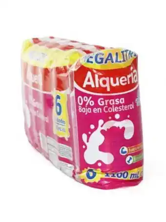 Euro Supermercados Leche descremada alquería 0% grasa x 6und*1100ml oferta