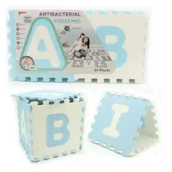 Alkosto Alfombra rompecabezas antibacterial alfabeto 26 piezas azul/blanco sunta toys oferta