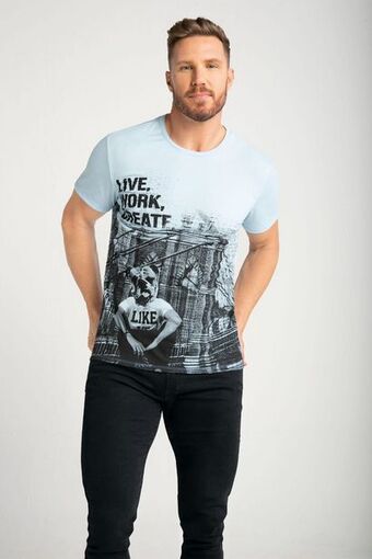 Pacífika Camiseta manga corta azul oferta
