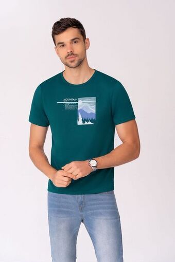 Pacífika Camiseta manga corta verde oferta