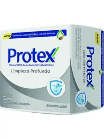 Euro Supermercados Jabon limpieza profunda protex 3ux 110gr oferta