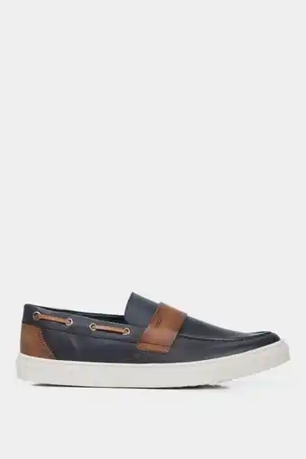 Vélez Mocasines deportivos dante de cuero para hombre vintage azul oferta