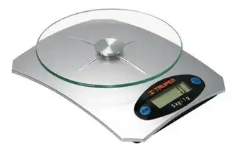 Superdroguería Olímpica Báscula digital gramera para cocina 5kg vidrio truper oferta