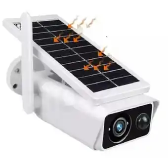 Linio Cámara de seguridad solar ip66 resistente al agua wifi alarma oferta