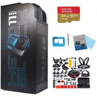 Linio Cámara gopro hero11+64gb+funda+vidrio+kit- 27mp 5.3k oferta