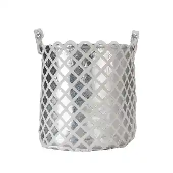 Canasta pia 38*38*40cm plata