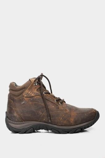 Vélez Botas zoom outdoor de cuero rústico para hombre suela tractorada miel oferta
