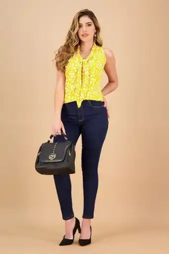 Surtitodo Blusa para mujer color amarillo ref: 271010 - ccu oferta
