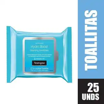 Locatel Toallitas desmaquillantes neutrogena hydro boost x 25und oferta