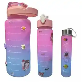 Linio Termo motivacional kit x3 unidades pines y sticker oferta
