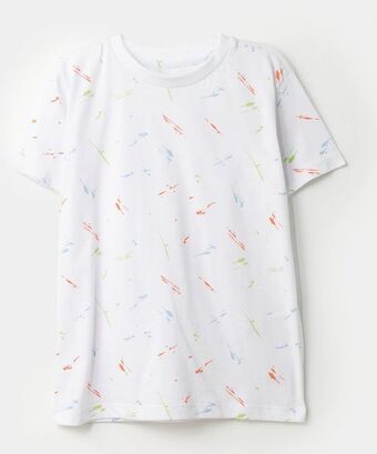 Polito Camiseta manga corta para bebé niño en tela suave color blanco oferta