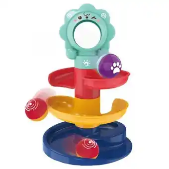 Superdroguería Olímpica Torre de juguete tres niveles con bola rodante para niños oferta