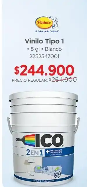 Easy Vinilo tipo 1 • 5 gl • blanco oferta