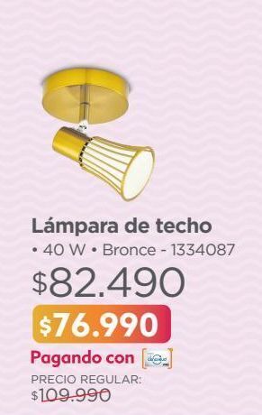 Easy Lámpara de techo • 40 w • bronce oferta
