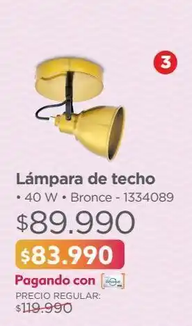 Easy Lámpara de techo • 40 w • bronce oferta
