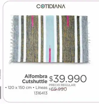 Easy Alfombra cutshuttle • 120 x 150 cm • líneas oferta