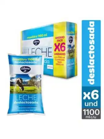 Euro Supermercados Leche alpina deslactosada 6und x 1.1 l oferta