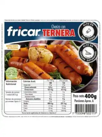 Euro Supermercados Chorizo ternera fricar x 400 gr oferta
