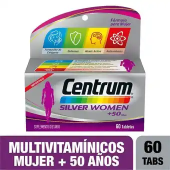 Locatel Centrum silver women +50 x 60 tabletas oferta