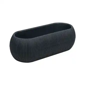 Estra Maceta ovalada 1.3 lt gris oscuro oferta