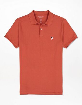 American Eagle Camisa ae polo con botones slim fit oferta